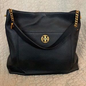 Black and gold Tory Burch handbag — Like new!